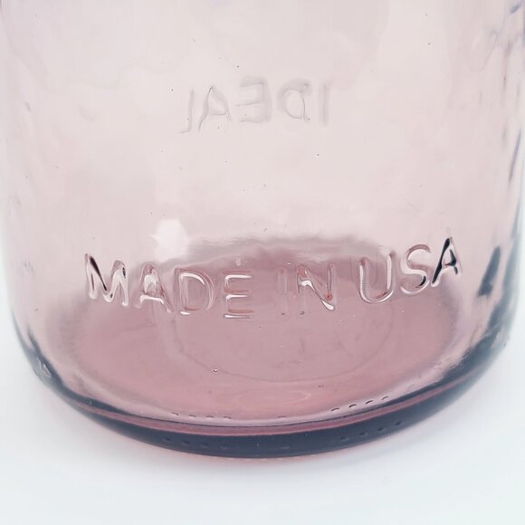 Ball Ideal Amethyst Purple Dimple Glass Jar Collector Edition Mason Quart NO LID - Picture 9 of 11